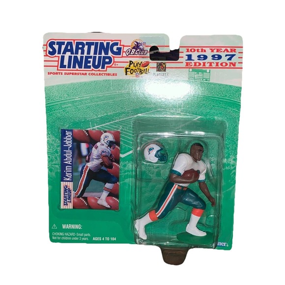 Other - 1997 Starting Lineup NFL Miami Dolphins Karim Abdul-Jabbar
